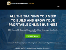 Tablet Screenshot of digitalmarketingvault.com